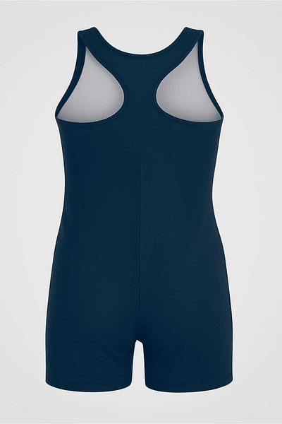 My Kids Wear Girls' Swimsuit with Swim Shorts