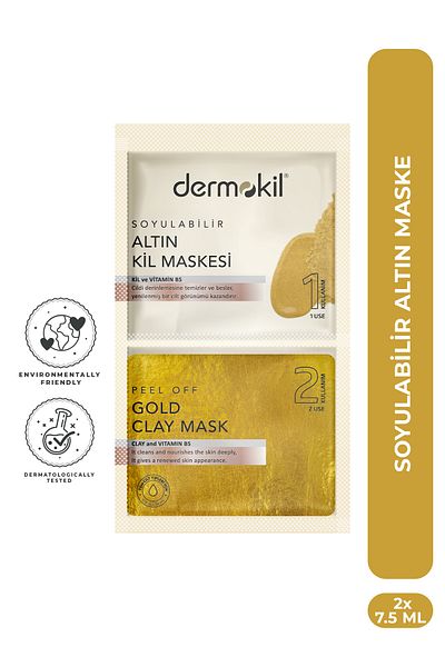 Dermokil 2-pack Peelable Gold Mask - 7.5 ml
