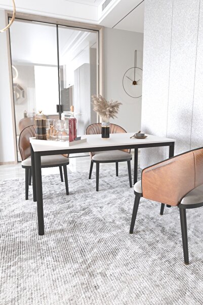 DEKOPRATİK ELEGANCE YEMEK MASASI BEYAZ 120X70
