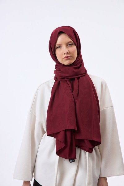 MİRSOY SCARF Zerafet Desen Kaymaz jakarlı Şal