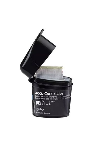 ACCU CHECK شرائط اختبار Accu Chek Guide، 50 قطعة