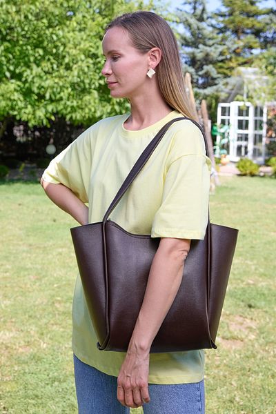 Fulla Moda Faux Leather Zippered Shoulder Bag