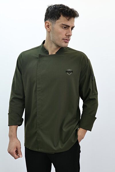 Das Uniform Uzun Kollu Şef Ceket Aşçı Kıyafeti Chef Aşçı Forması