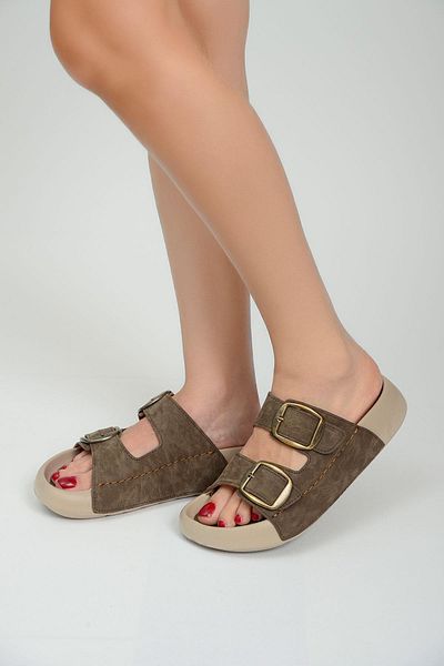 Qramed Orthopedix Double Strap Buckle Unisex Sports Slippers Qr25150