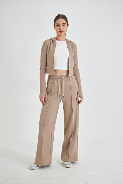 The Champ Clothing Γυναικείο υφασμάτινο παντελόνι με φαρδύ πόδι