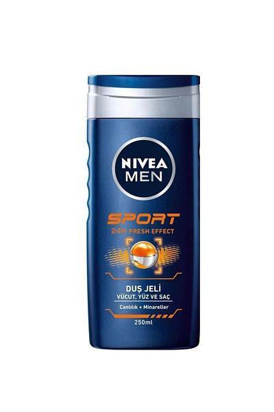 NIVEA Nıvea Sport Men's Bath and Shower Gel 250 ml X3