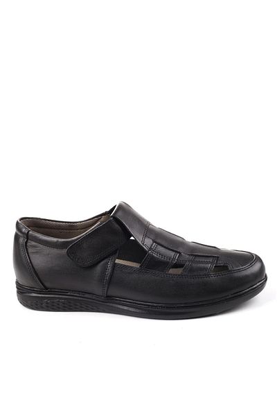 Papuçsepeti 3899 Model Orthopedic Genuine Leather Ανδρικά Σανδάλια - Καλάθι παπουτσιών