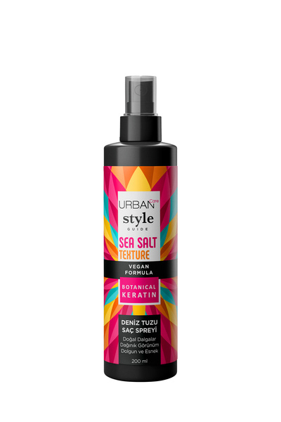 Urban Care Style Guide Deniz Tuzu Etkili Doğal Dalga Sağlayan Saç Spreyi-vegan-200ml-Sea Salt Spray-Doğal Şekil