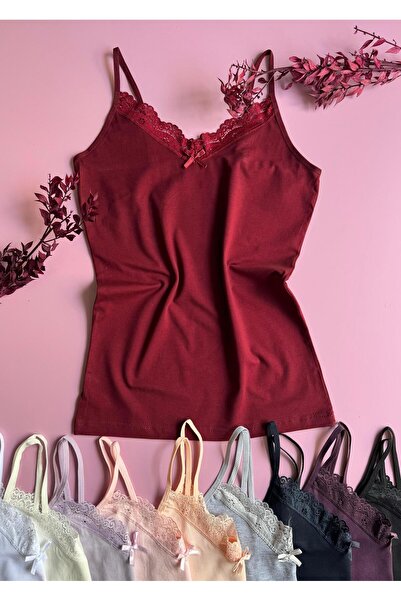 VicTroy 9 Pieces (ALL COLORS IN STOCK) Thin Rope Strap Cotton and Lycra Lace Detailed Athlete