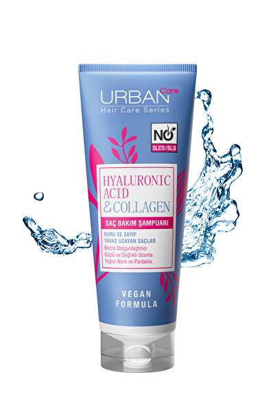 Urban Care Hyaluronik Asit & Kolajen Kuru ve Cansız Saçlara Özel Şampuan-250ml-vegan