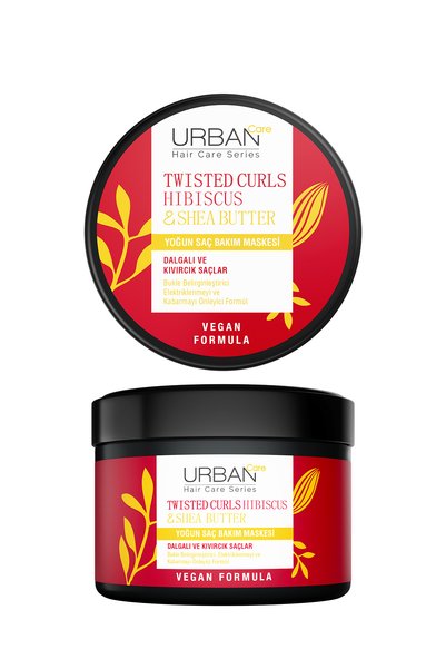 Urban Care Hibiscus & Shea Butter Special Intensive Hair Care Mask for Curly and Wavy Hair 230 Ml-vegan
