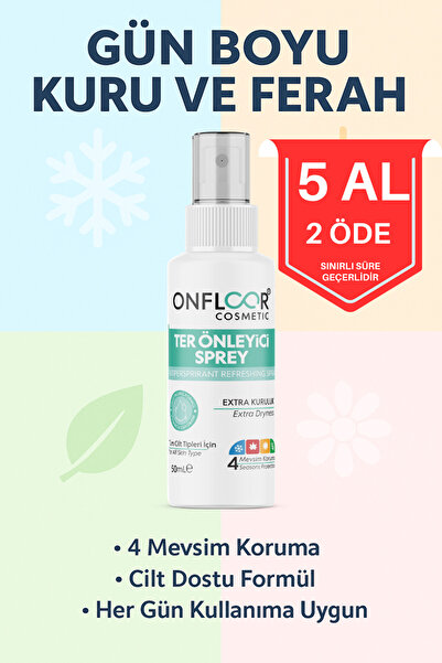 ONFLOOR Terleme Önleyici Ve Ter Kokusuna Karşı Koruma Tüm Vücut İçin Etkili Formül