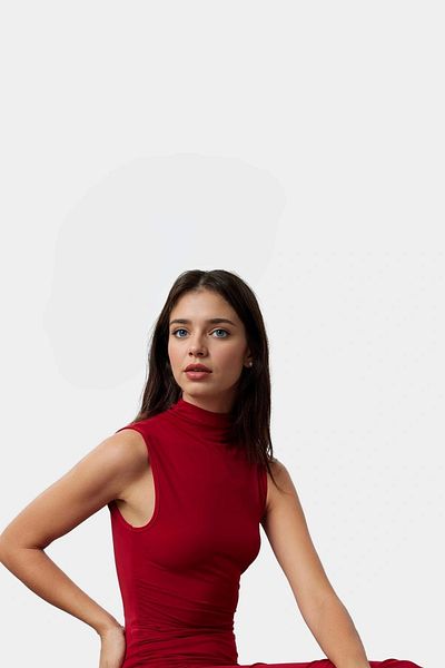 PayBuy Maxi Dress Bodycon Mold Knitted Fabric Daily Casual Style Trend Design Long Lasting Comfortable Use