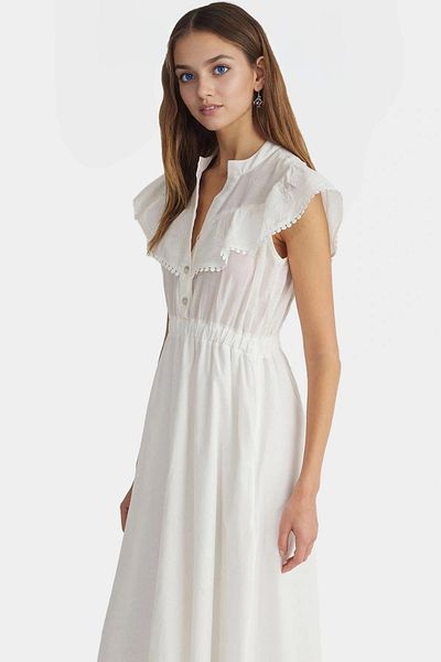 PayBuy Maxi Cotton Lace Detail Dress Comfortable to Wear Long Lasting for Casual Chic