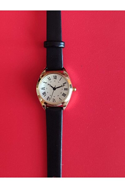 QUARTZ Lotus Black Women's Wristwatch