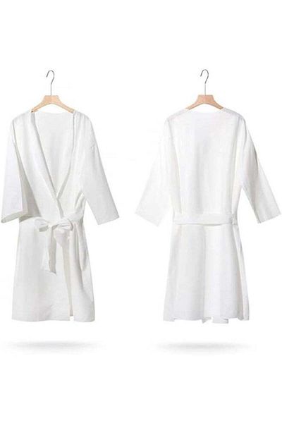 beauty links Long-sleeved disposable robe, large size 5 pcs