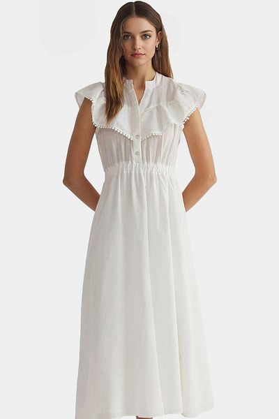 PayBuy Maxi Cotton Lace Detail Dress Comfortable to Wear Long Lasting for Casual Chic