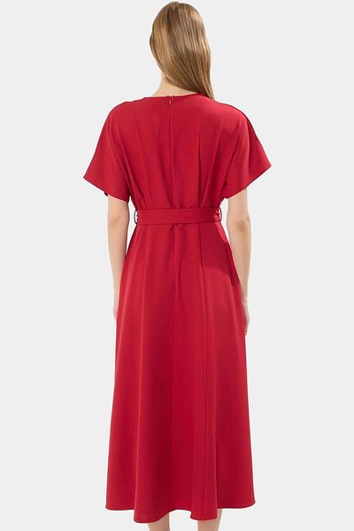 PayBuy A Line Midi Dress Bat Sleeve Polyester Fabric for Daily Style Use