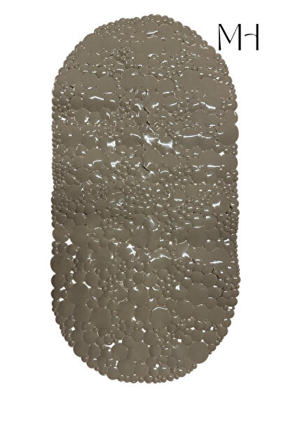 MAKRİ HOME Vacuum Luxury Bath Mat 65X35 cm – Non-Slip and Waterproof (White / Cream / Brown / Gray)
