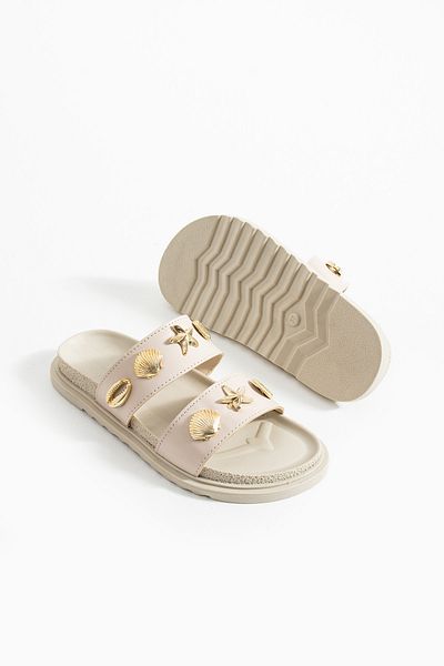 Zintra Women's Beige Summer Sandals – Orthopedic, Anti-Sweat, Suitable for Daily Use