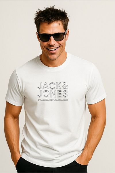 Jack & Jones Ανδρικό μπλουζάκι με στρογγυλή λαιμόκοψη Jack&jones Dynamic Branding Crew Neck