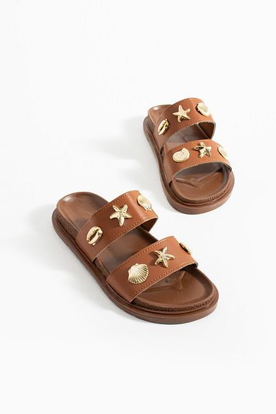 Zintra Women's Tan Orthopedic Summer Sandals |   Anti-Sweat Comfortable Casual Shoes
