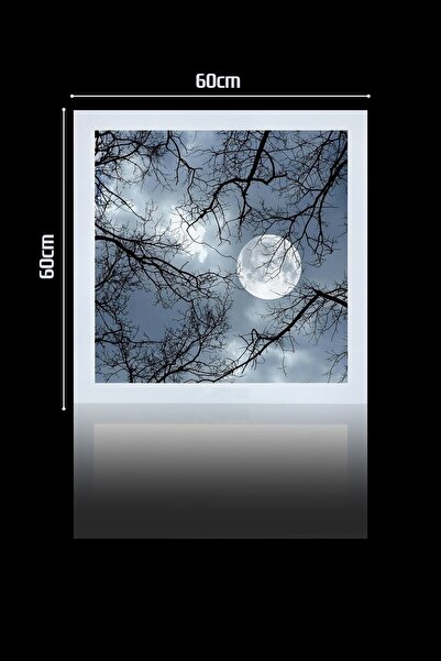 Gökyüzü Panel 1x1-tekli-60x60-tavana Yapışık Led Panel-54w-sıva Üstü Avize-kolay Montaj-ay Işığı- Led