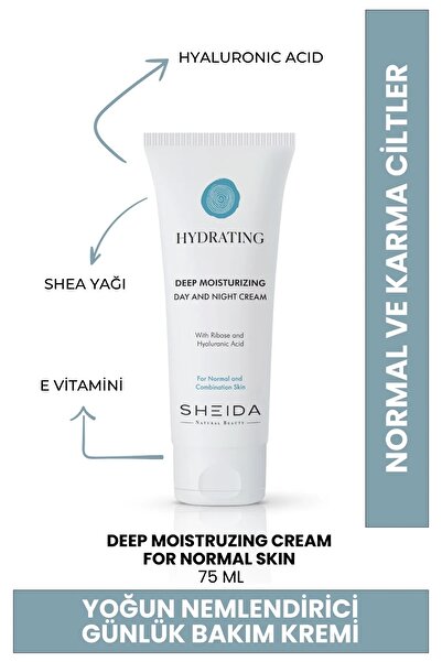 Sheida Hydratıng Yoğun Nemlendirici Günlük Bakım Kremi 75ml Normal Karma Cilt