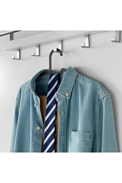 btm home Set de 10 umerașe negre pentru haine |   Umeraș subțire, anti-alunec...