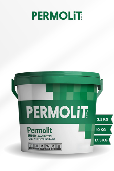 Permolit Süper Beyaz Tavan Boyası | Yüksek Örtücülük