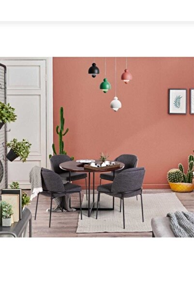 Kaktüs Avm Mutfak Sandalyesi 6'lı Set Salon Sandalyesi Papel Sandalye Yemek O...