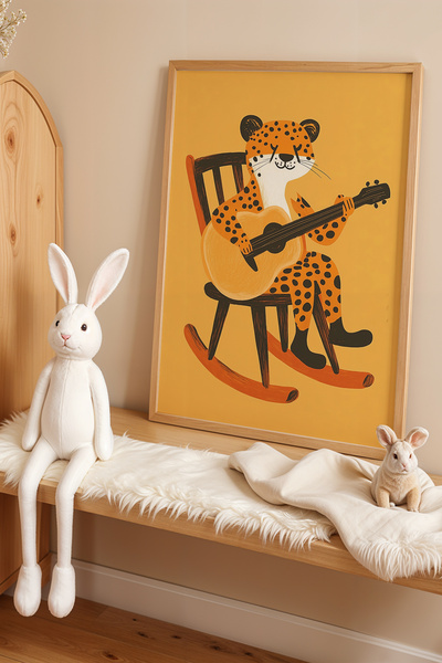 HİGUERA Μαρσυπιλάμι που παίζει κιθάρα Παιδικό δωμάτιο και βρεφικό δωμάτιο Ζωγ...