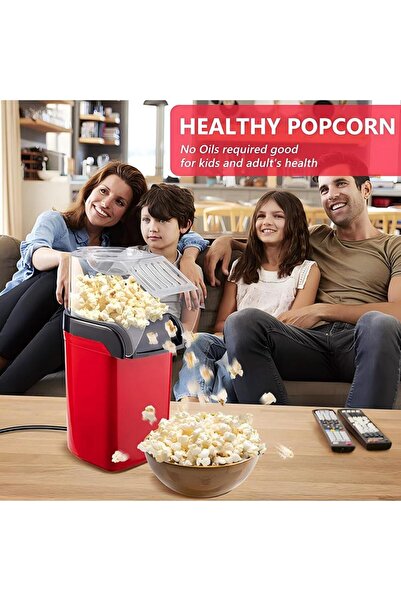 Generic آلة صنع الفشار المنزلية آلة صنع الفشار الخالية من الزيت آلة صنع الفشار الكهربائية بالهواء الساخن آلة صنع الذرة العملية