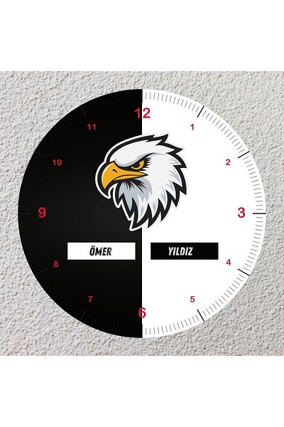 Çılgıntrend Glass Wall Clock for Fans – Take Team Spirit to the Walls!