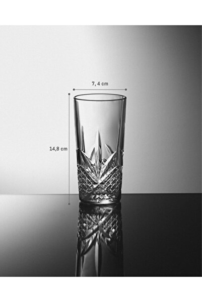 Madame Coco Dublin 4'lü Meşrubat Bardağı Seti - Şeffaf - 350 ml