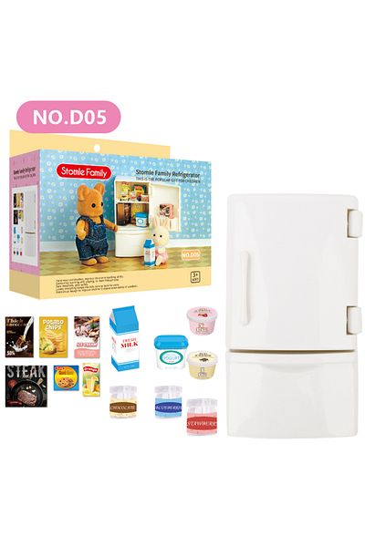 Choice1 D05 1:12 Miniature Furniture Forest Family Kitchen Toy Dining Table Dollhouse Accessories Bathroom P