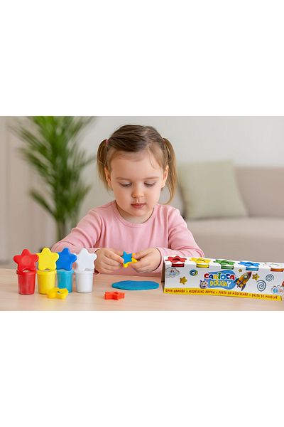CARIOCA Play Dough 6X110 Gr Natural Ingredient 2 Years Old
