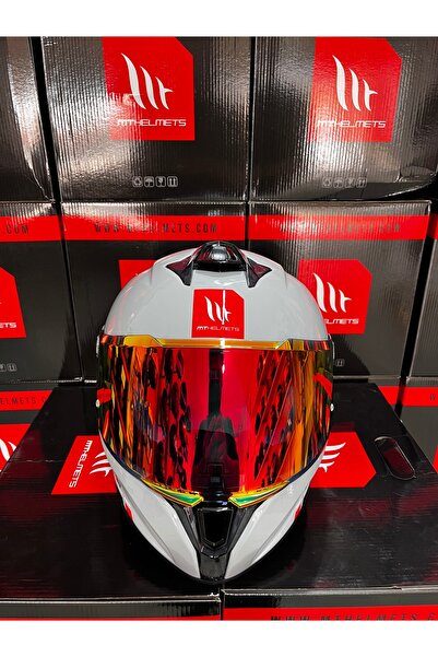 MT Helmets Helmets Targo S Nardo Gri Kask(ŞEFFAF VİZÖR)