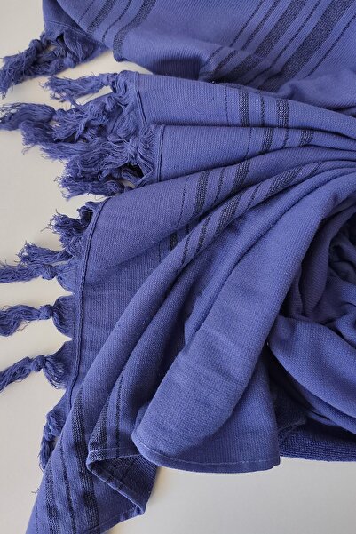 Sevim Ριγέ Πετσέτα Πεστέμαλ 90x170cm - Μαλακή και Υψηλή Απορρόφηση Νερού - 100% Βαμβάκι-Μωβ