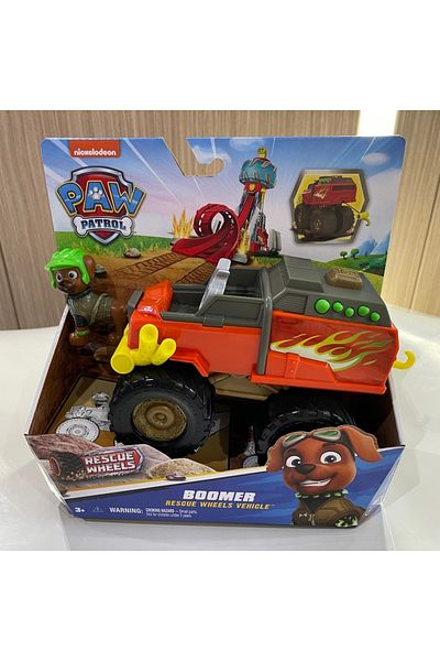 PAW PATROL 17776-boomer-box Original Rescue Wheels Vehicle Toy With Collectible Action Figure Roxi B