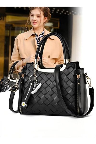 Generic Women's Vintage Tote Bag Handbags Faux Leather Shoulder Bag Ladies Fashion Designer Satchel C