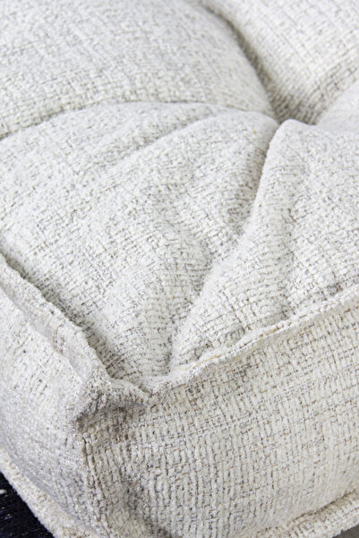 Genel Markalar Sofa Buklet Kapitoneli Yer-sedir Minderi - Beyaz