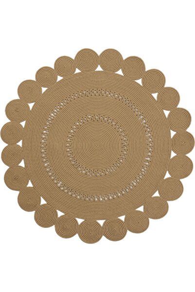 Cool Halı Luke 863 Yuvarlak Halı Dekoratif Mutfak Halısı Antre Hol Halısı Hasır Balkon Halısı Banyo Halısı