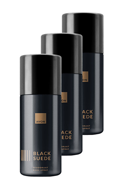 AVON Black Suede Erkek Deodorant 150 Ml. Üçlü Set