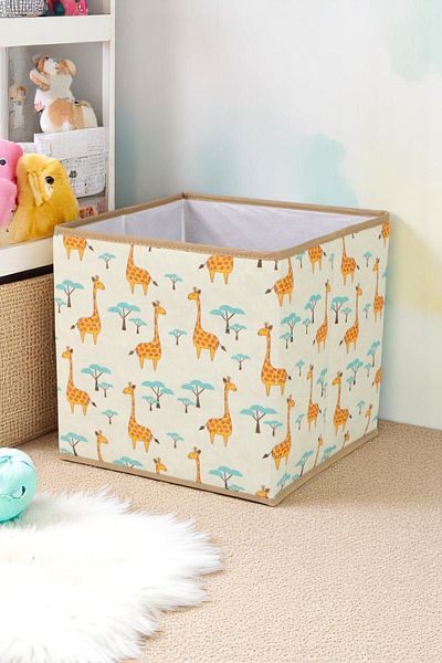 İronika Graffe Baby Room Box Closet Organizer Toy Goods Laundry Storage Box Organizer 30X30X30
