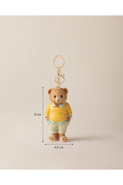 Madame Coco Champ Bear Keychain - Yellow