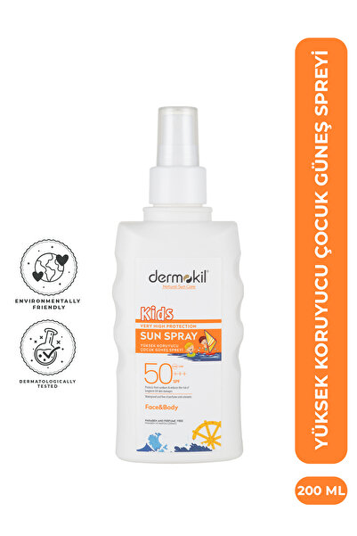 Dermokil Yüksek Koruyucu SPF 50 Çocuk Güneş Spreyi 200 ml