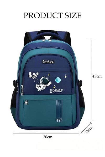 Generic Boy's School Backpack With Pencil Case