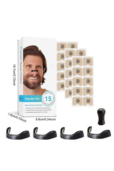 DUTRIEUX Magnetic Nasal Breathing Dilators Kits Sport Nasal Dilator Boost Oxygen Intake Refill Nose Clip