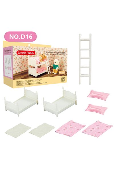 Choice4 D16 1:12 Miniature Furniture Forest Family Kitchen Toy Dining Table Dollhouse Accessories Bathroom P